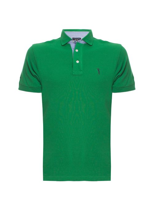 Camisa Polo Verde Militar Lisa Aleatory