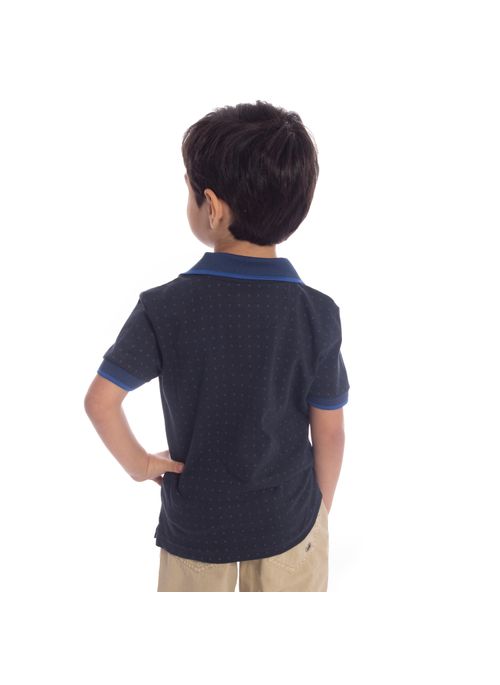Camisa Polo Aleatory Infantil Mini Print Young