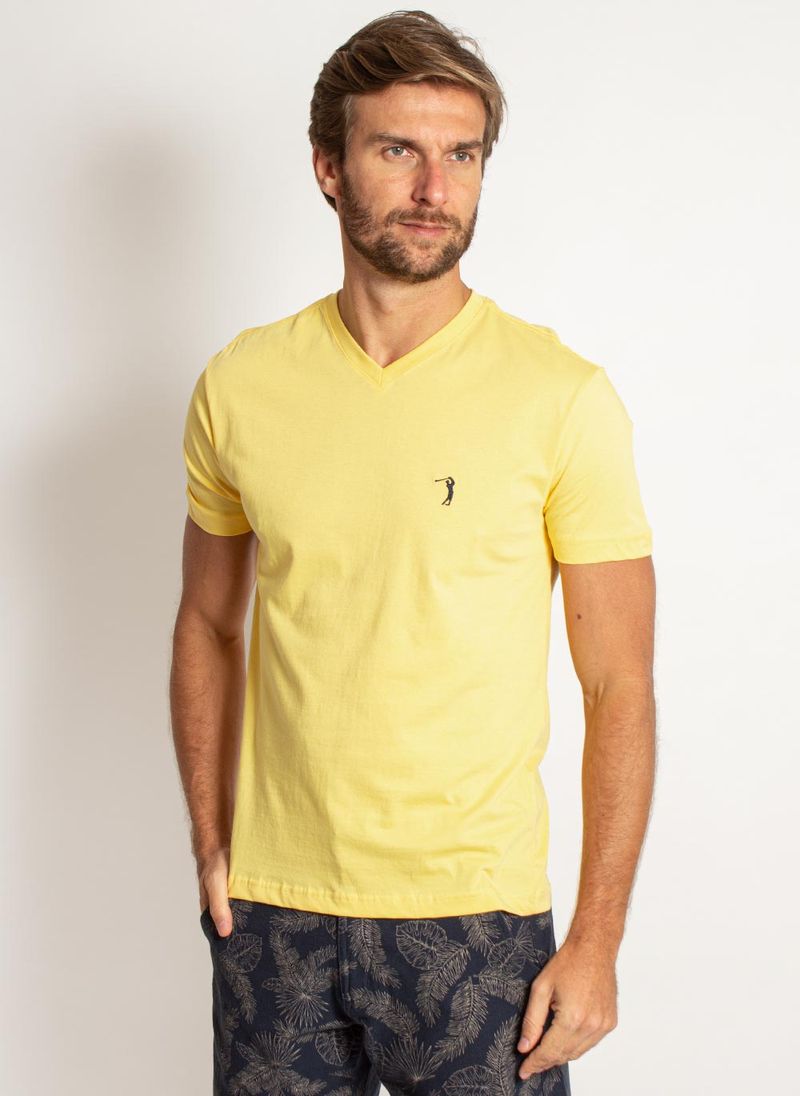 camiseta-aleatory-masculina-lisa-gola-v-amarela-modelo-2019-5-