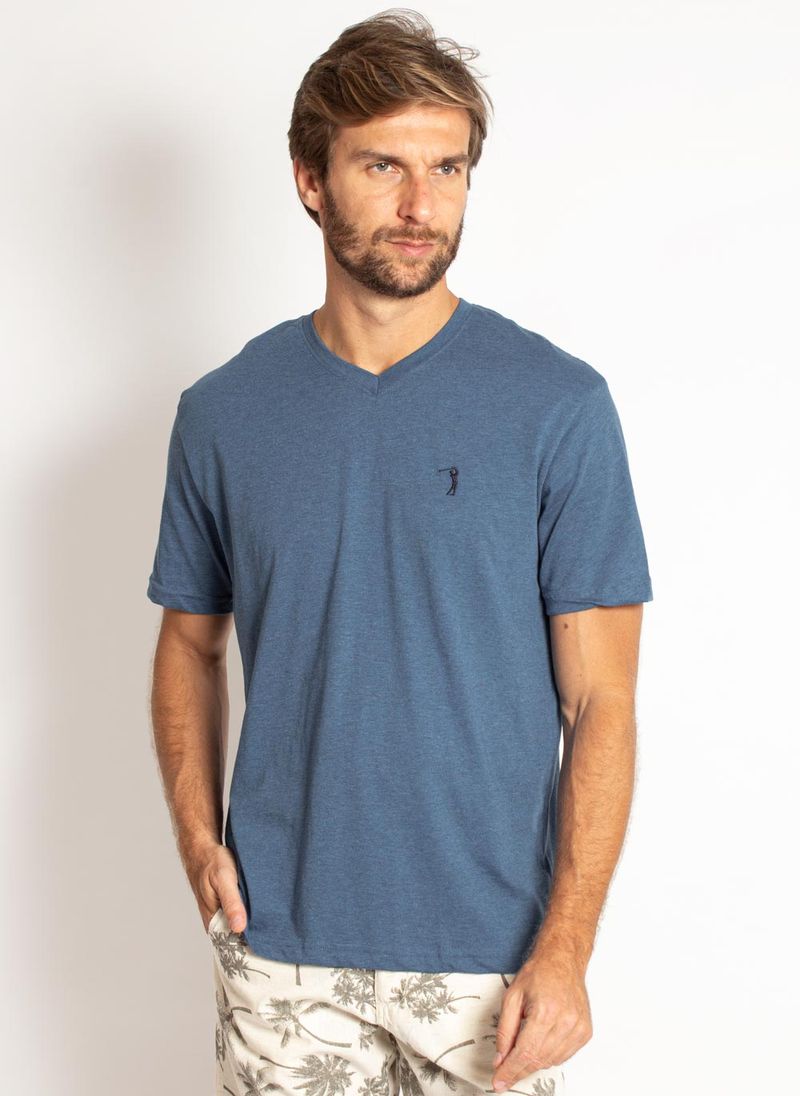 camiseta-aleatory-masculina-lisa-gola-v-mescla-azul-modelo-2019-4-