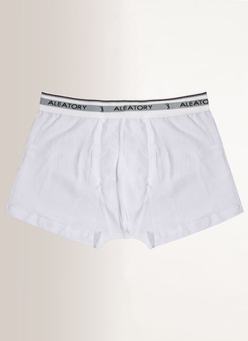 Cueca Aleatory Boxer Kit com 3 BCO/PTO/AZM