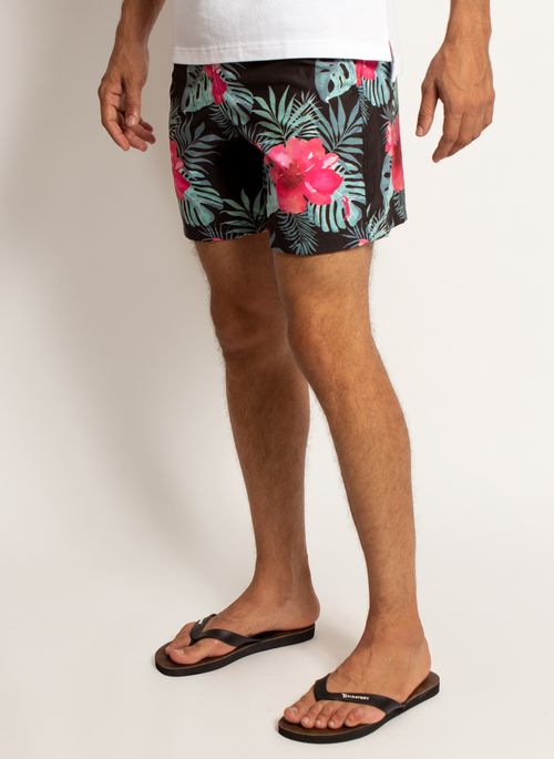 Shorts Aleatory Estampado Summer Flower