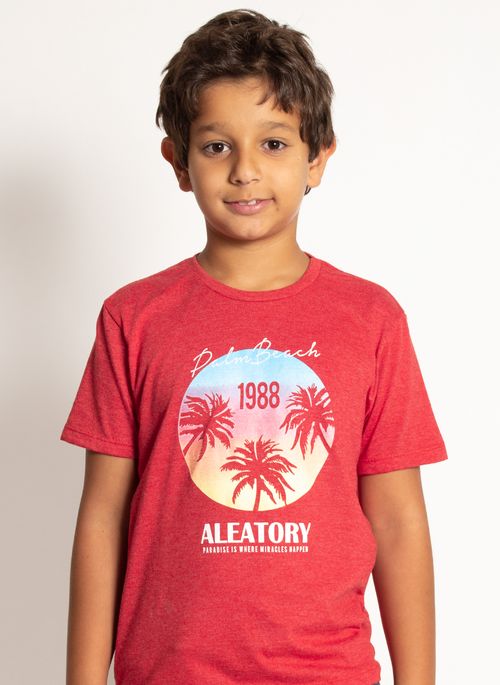 Camiseta Aleatory Estampada Infantil Palm Beach