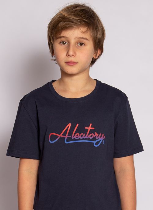 Camiseta Aleatory Infantil Gradient Marinho
