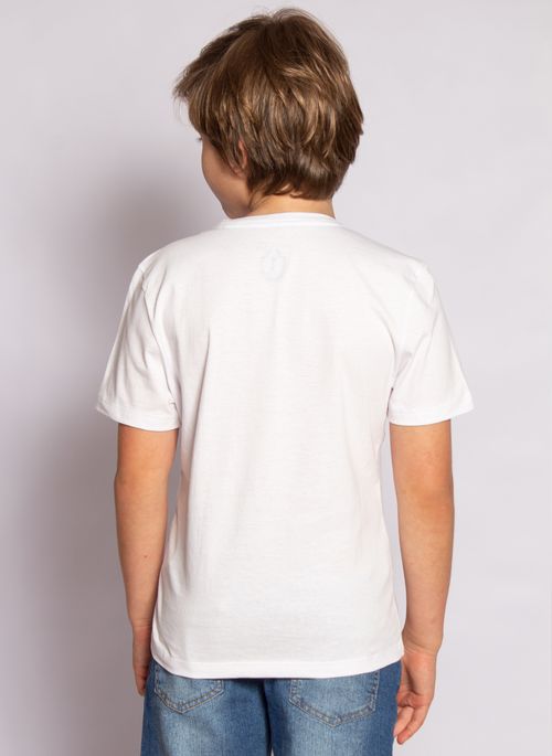 Camiseta Aleatory Infantil Gradient Branca