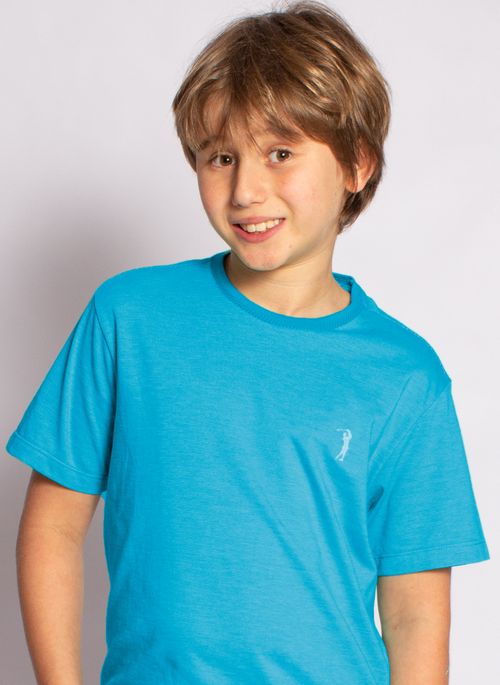 Camiseta Aleatory Infantil Listada Gola Trançada