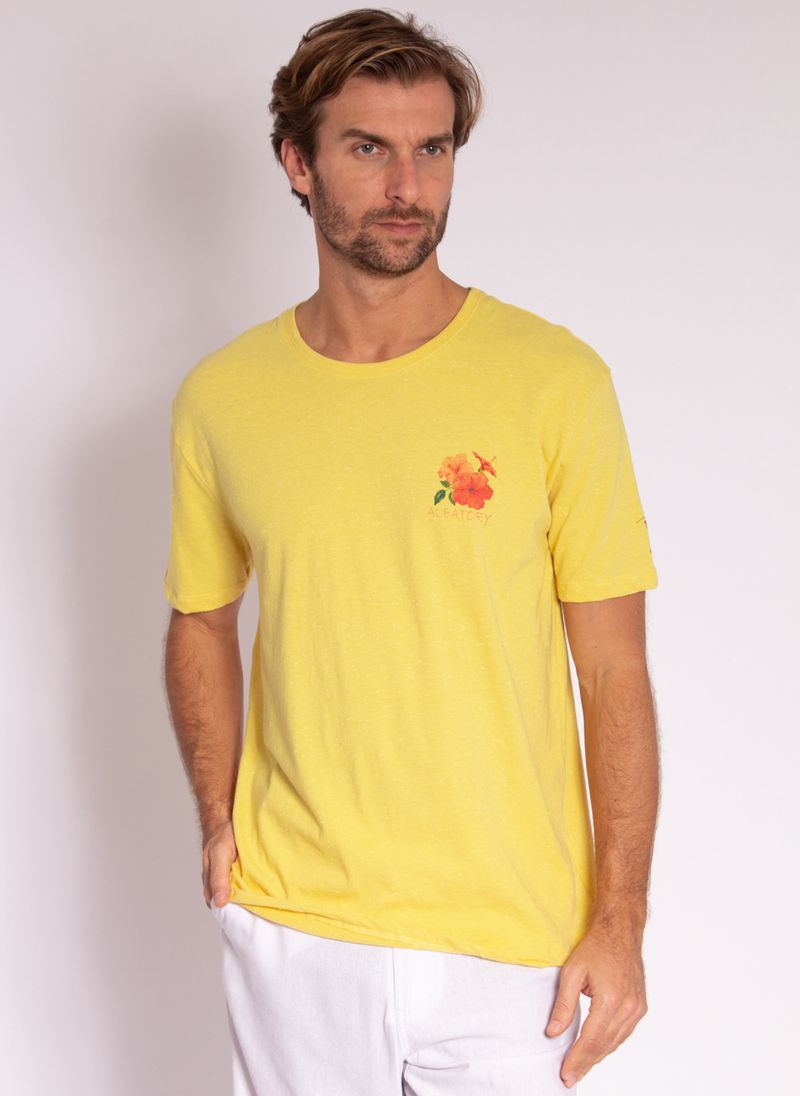 camiseta-aleatory-masculina-estampada-flower-amarelo-modelo-4-
