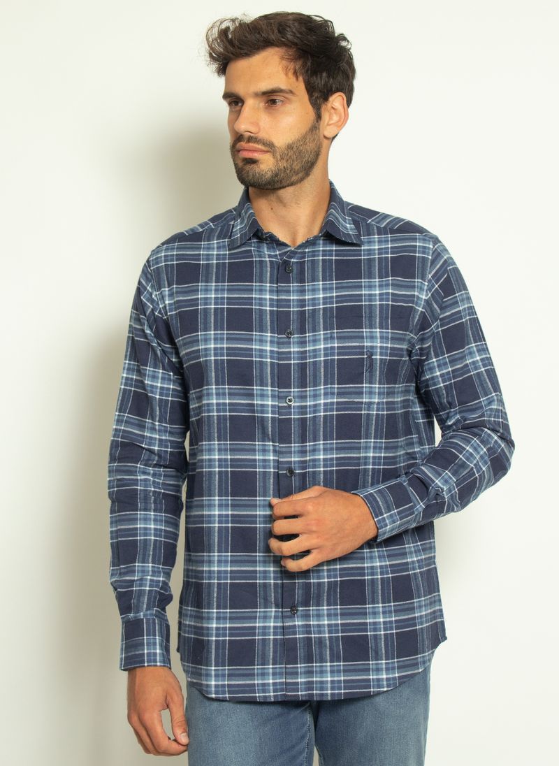 camisa-aleatory-masculina-xadrez-touch-marinho-com-bolso--modelo--4-