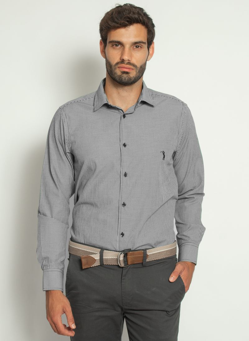camisa-aleatory-masculina-xadrez-micro-preta-modelo-4-