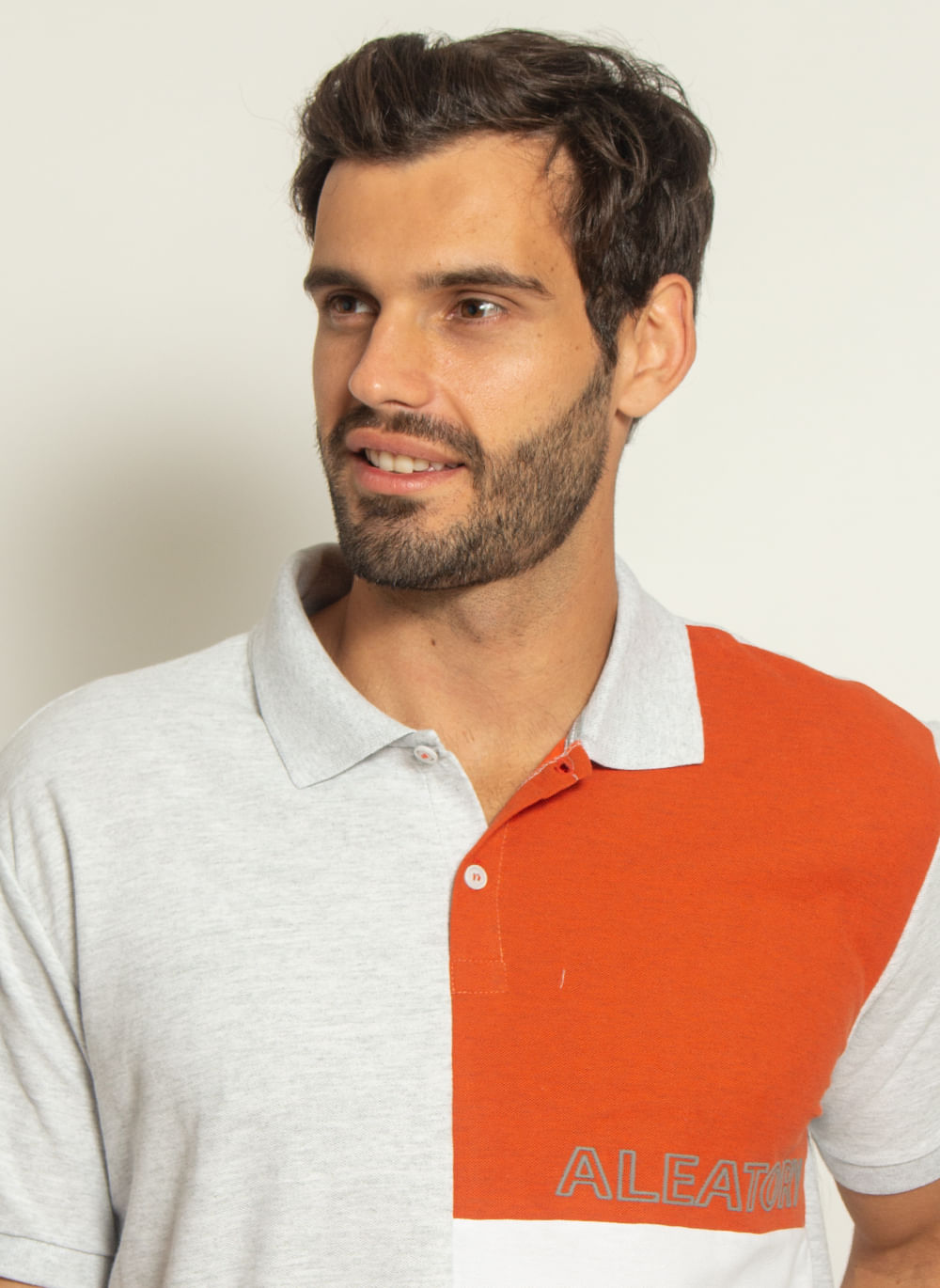 camisa-polo-aleatory-piquet-sundown-laranja-modelo-1-