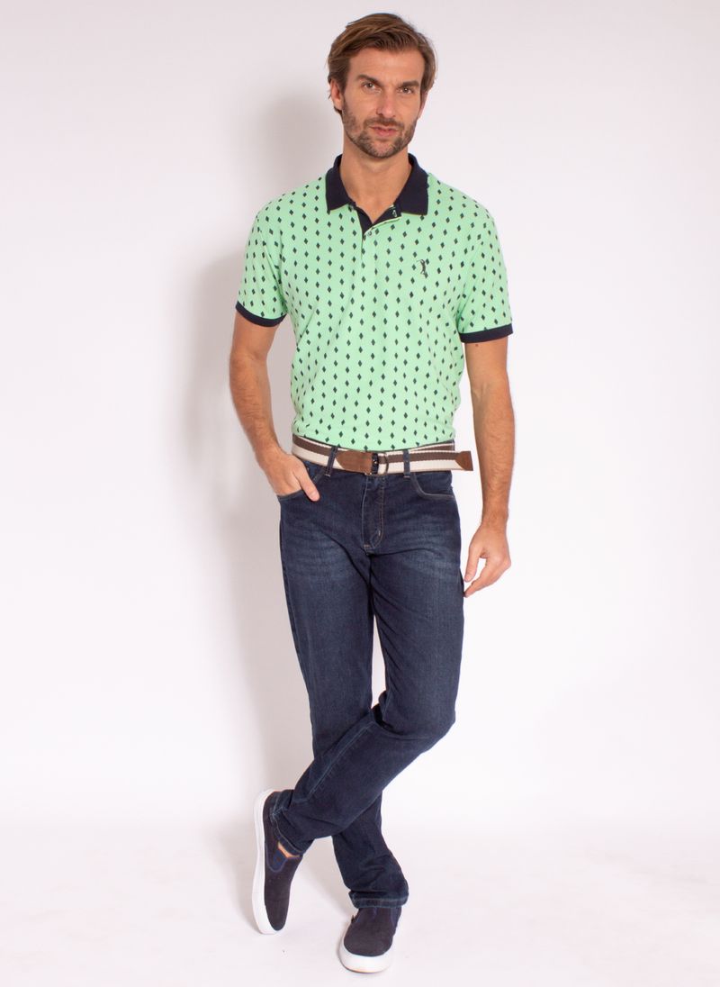 camisa-polo-aleatory-masculina-estampada-diamond-verde-modelo-3-