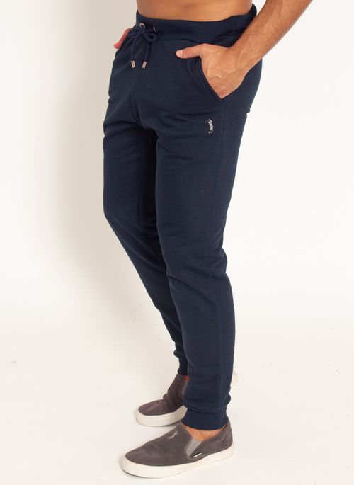 Calça Moletom Aleatory Básica Marinho
