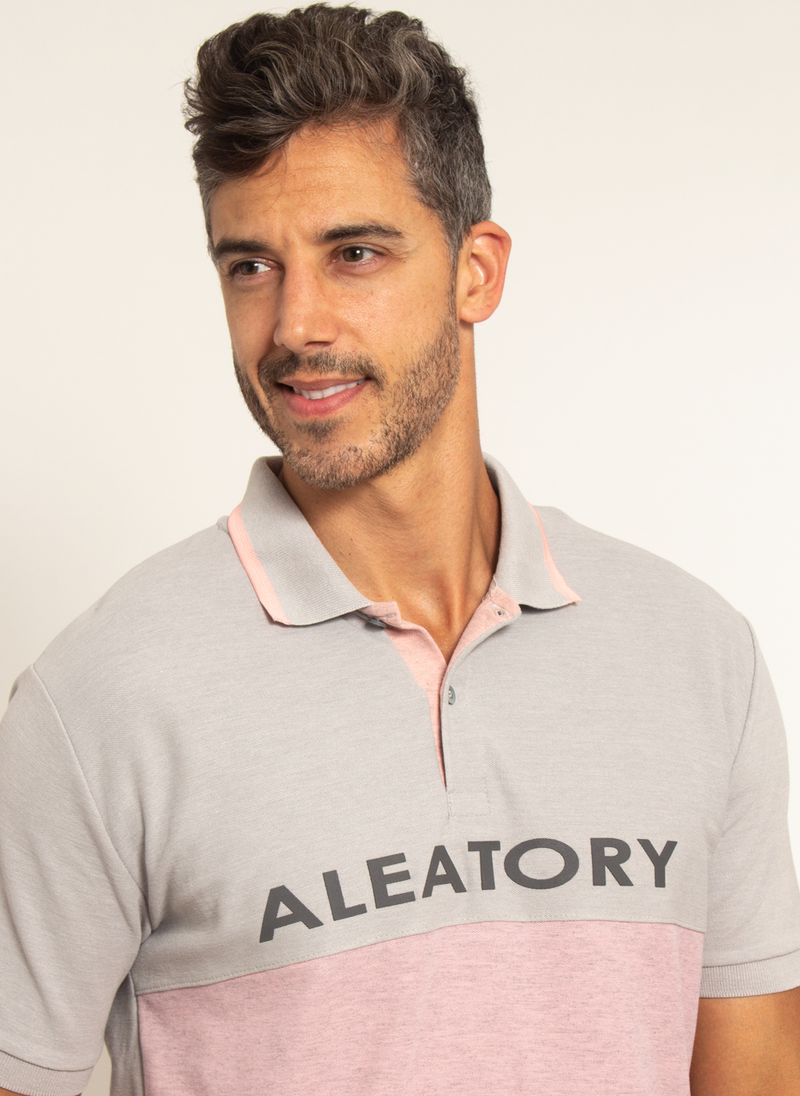 Camisa-Polo-Aleatory-Piquet-Recortada-Half-Cinza-Cinza-P