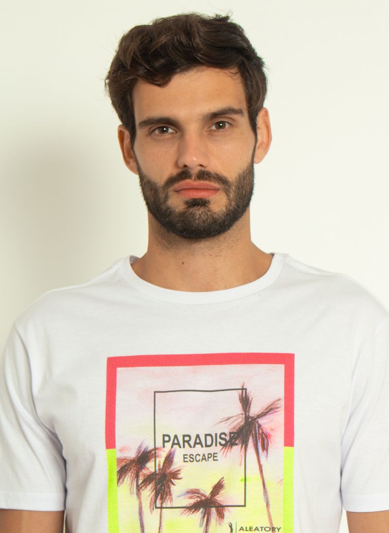 Camiseta-Estampada-Aleatory-Paradise-Branca-Branco-G