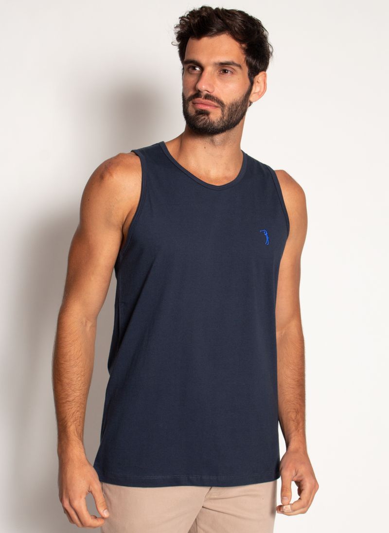 Camiseta-Regata-Aleatory-Basica-Azul-Azul-Marinho-P