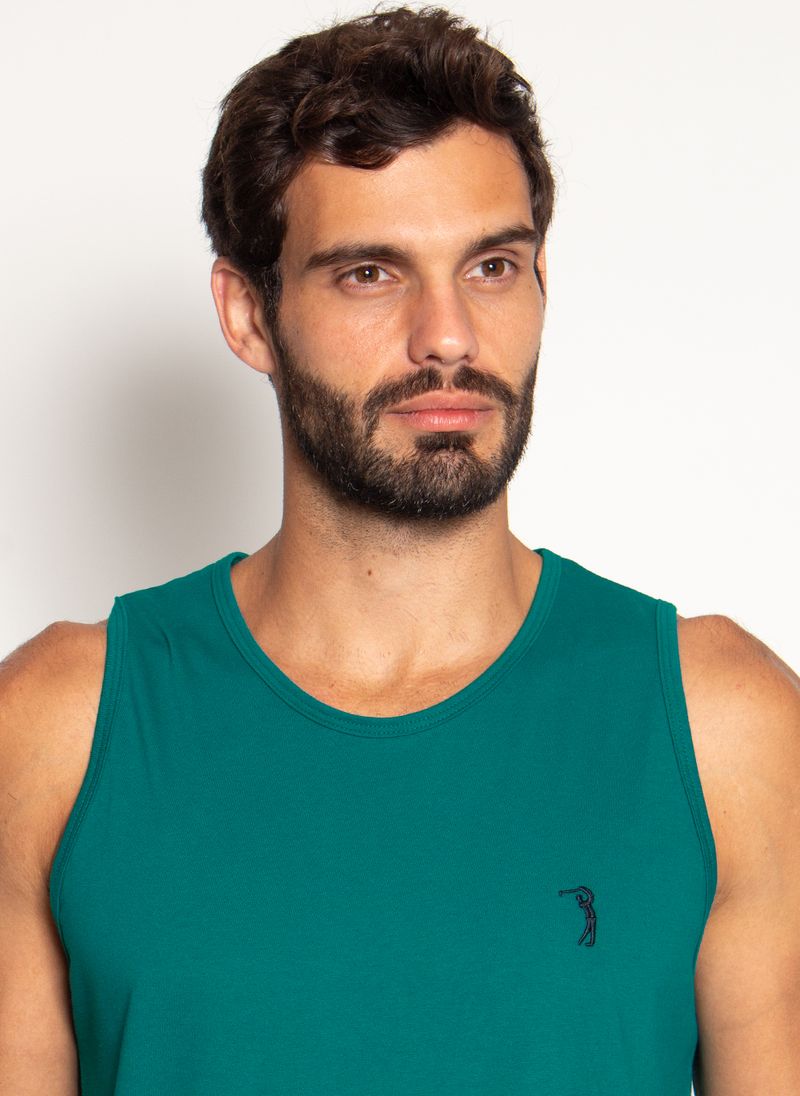 Camiseta-Regata-Aleatory-Basica-Verde-Verde-M