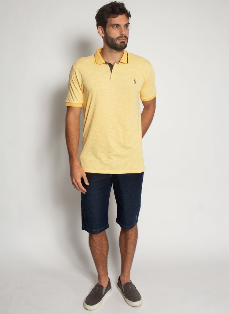 Camisa-Polo-Aleatory-Free-Amarela-Amarelo-P