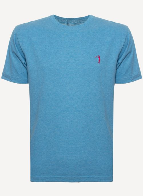 Camiseta Aleatory Lisa Azul Mescla