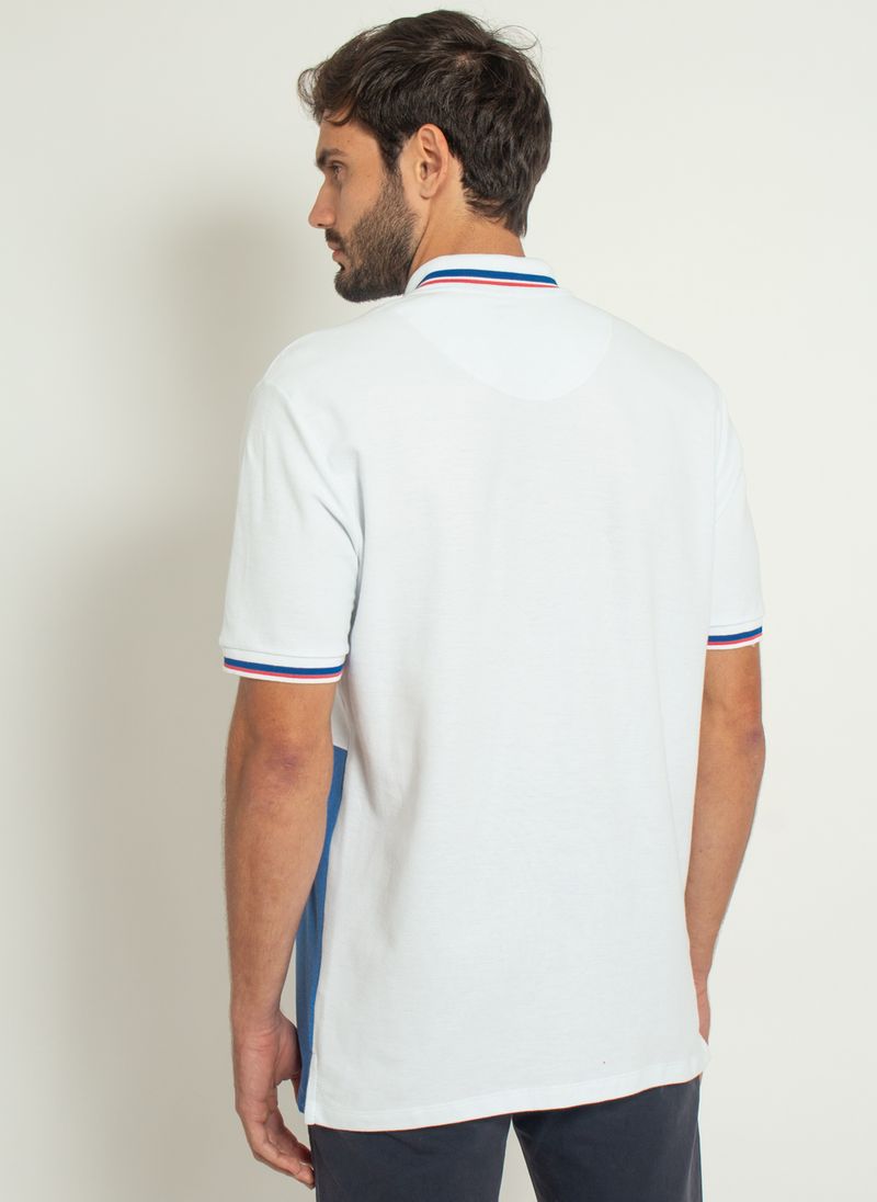 Camisa-Polo-Piquet-Recortada-Half-Branca-Branco-P