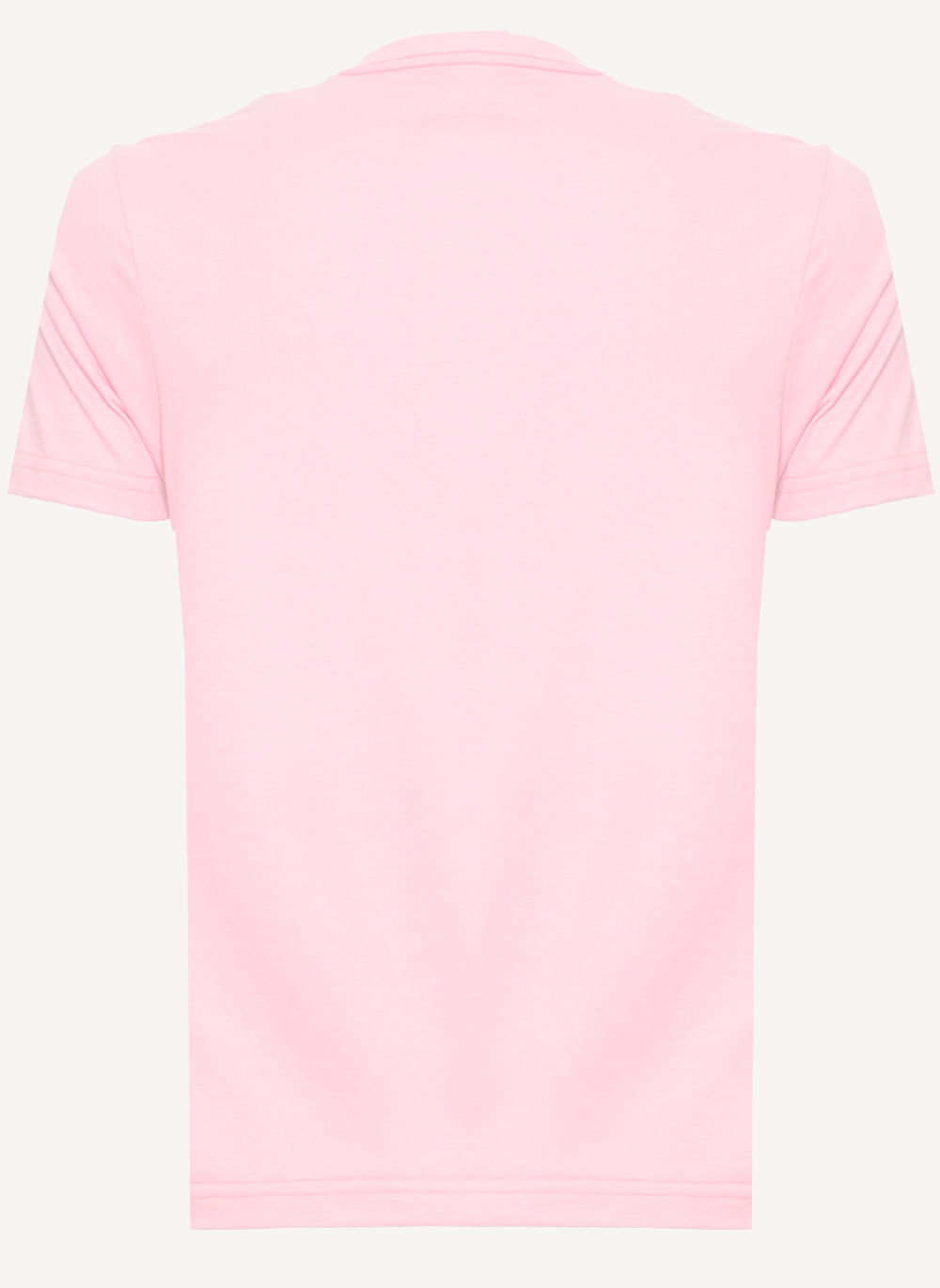 camiseta gola v rosa