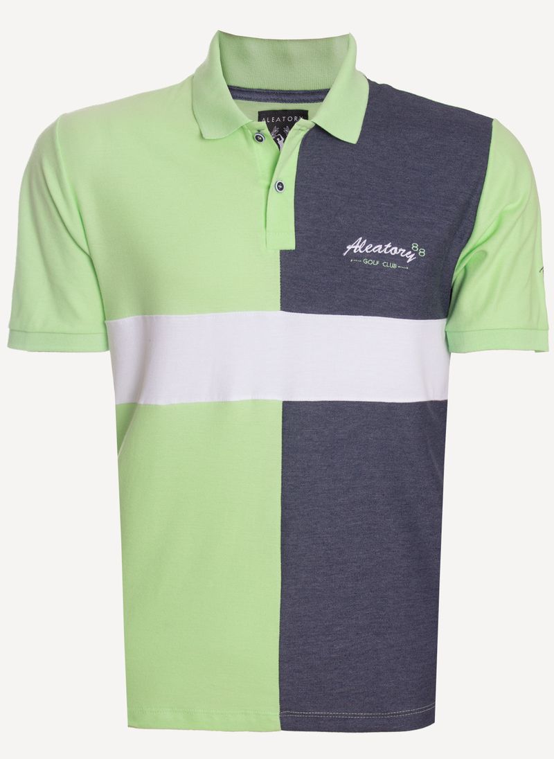 Camisa-Polo-Aleatory-Recortada-Hot-Verde-Verde-P