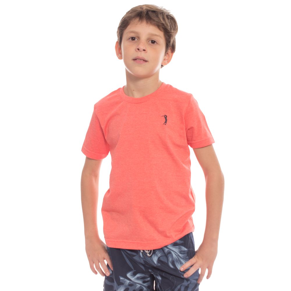 Camiseta-Aleatory-Infantil-Basica-New-Coral-Mescla-Coral-2
