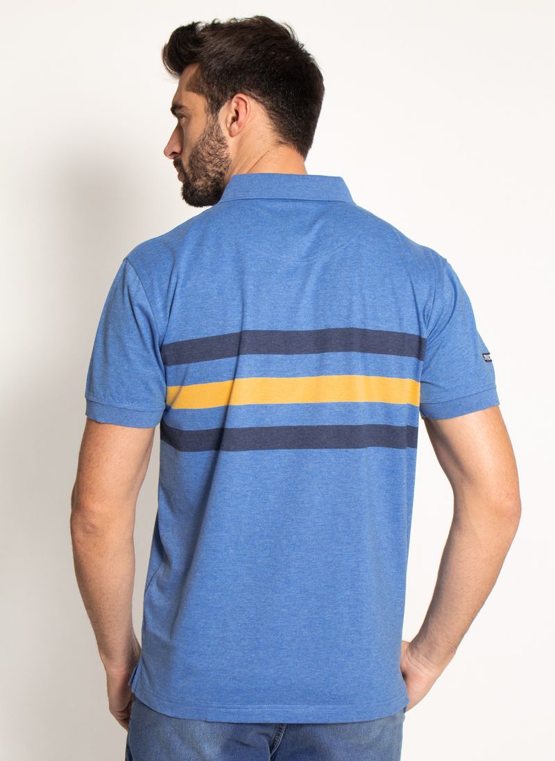 Camisa-Polo-Aleatory-Listrada-Flex-Azul-Azul-M