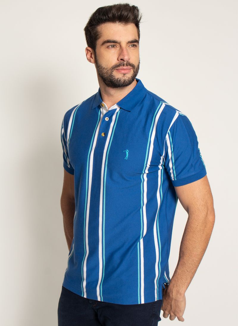 Camisa-Polo-Aleatory-Listrada-Full-Azul-Azul-M
