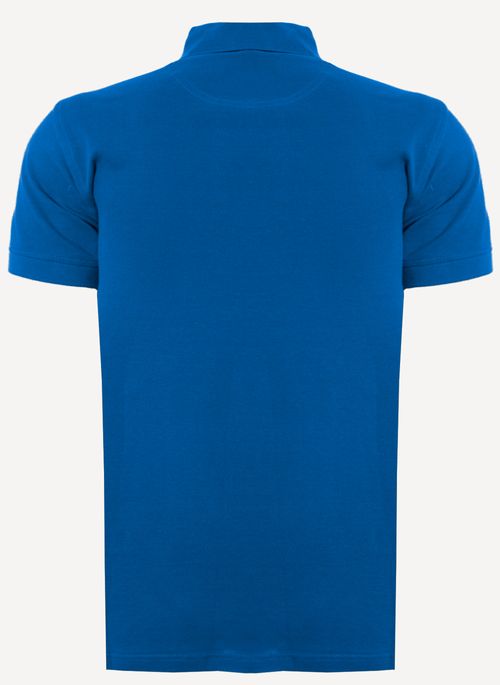 Camisa Polo Azul Lisa Aleatory