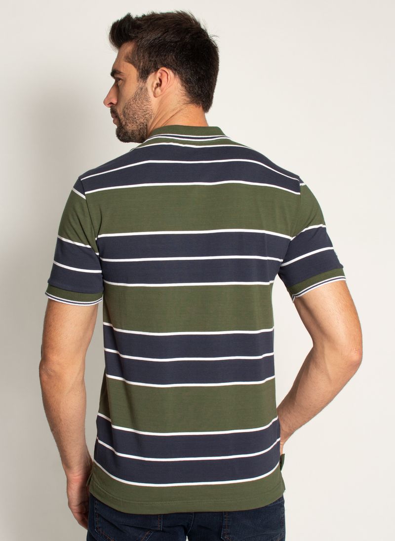 Camisa-Polo-Aleatory-Listrada-Shadow-Verde-Verde-M