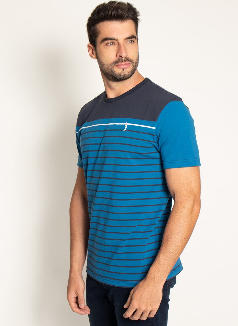 Camiseta-Aleatory-Listrada-Plus-Size-Move-Azul-Azul-XGG