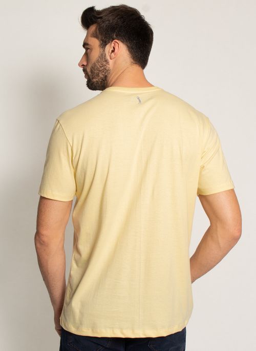 Camiseta Aleatory Estampada Ice Skater Amarela