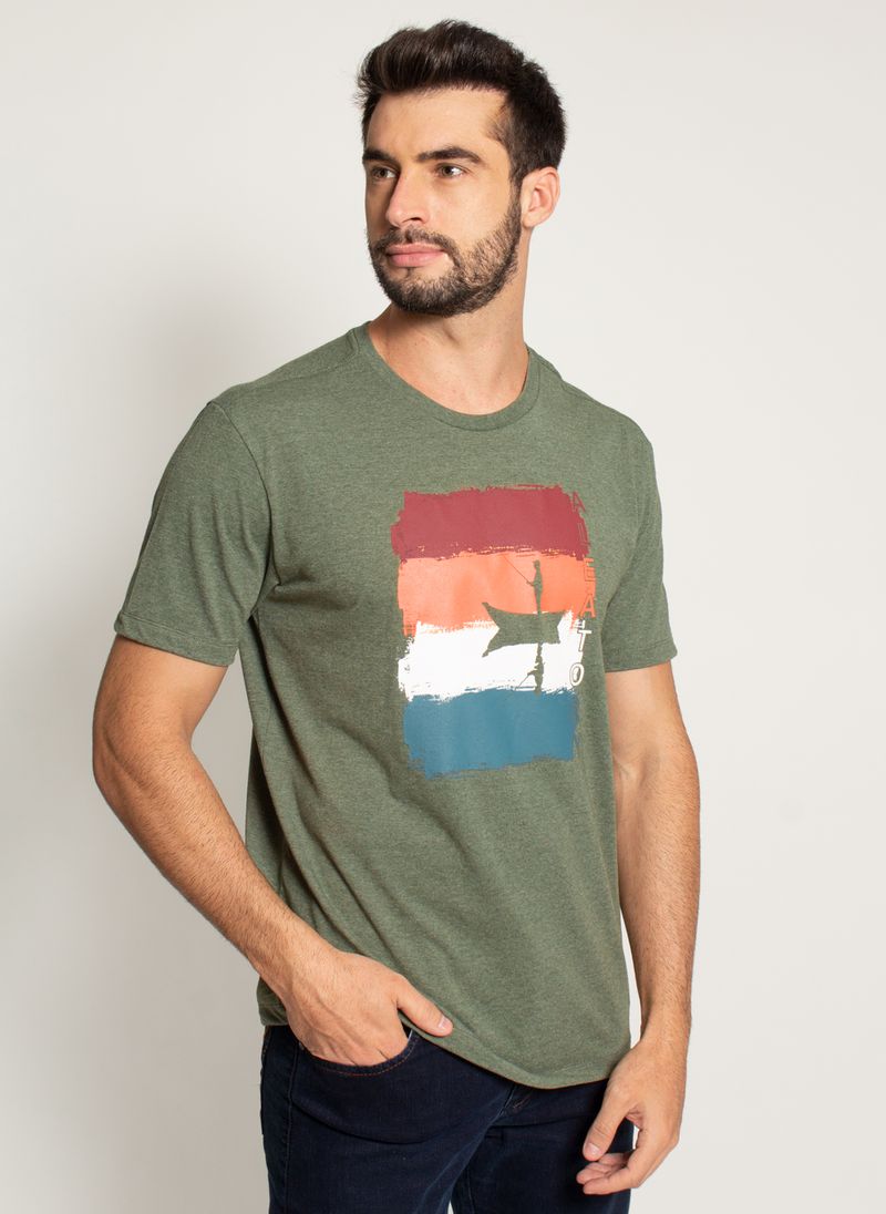 Camiseta-Aleatory-Estampada-Fisherman-Verde-Verde-P