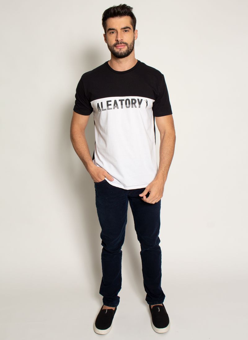 Camiseta-Estampada-Aleatory-Recortada-Cool-Preta-Preto-P