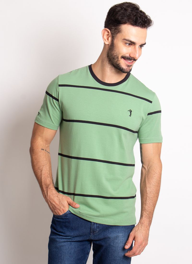 Camiseta-Aleatory-Listrada-Creative-Verde-Verde-M