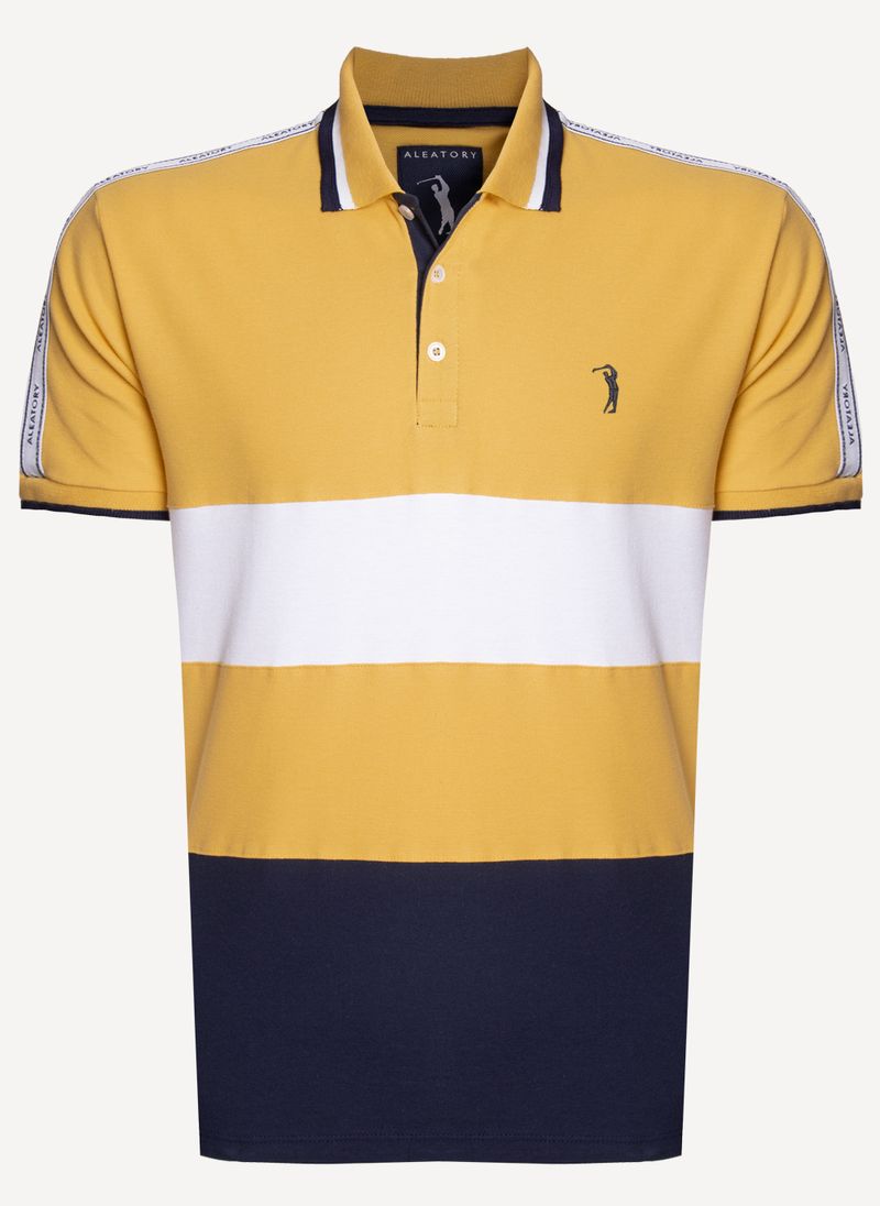 Camisa-Polo-Aleatory-Recortada-Shoulder-Amarela-Amarelo-P