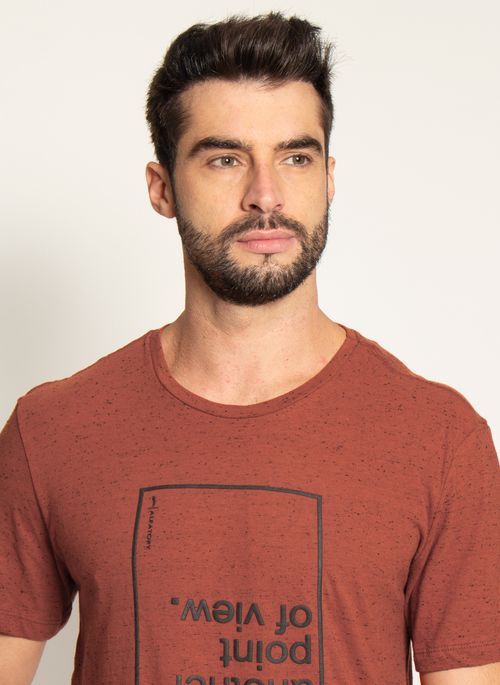 Camiseta Aleatory Estampada POV Laranja