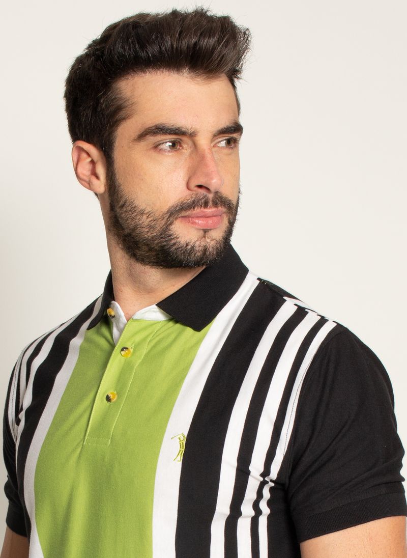 Camisa-Polo-Aleatory-Listrada-Mix-Verde-Verde-M