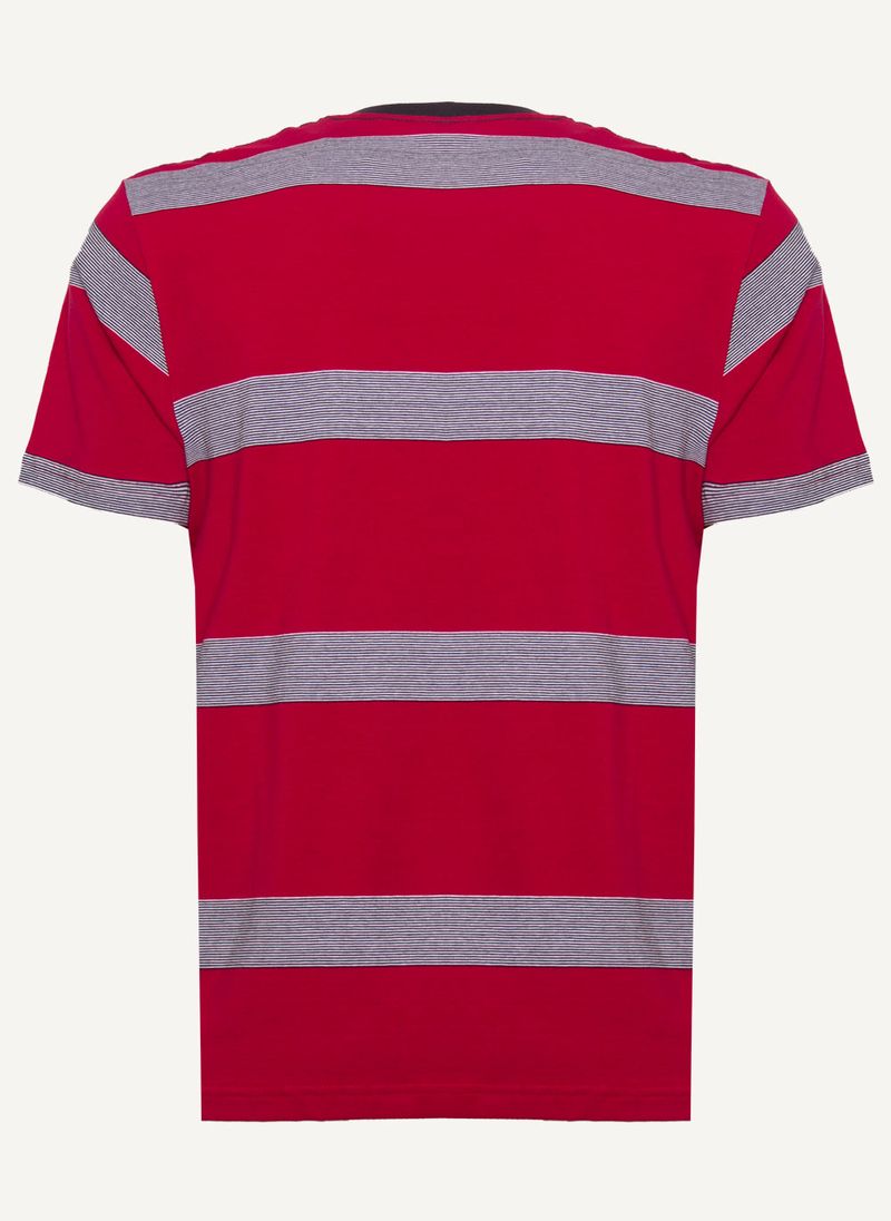 Camiseta-Aleatory-Listrada-Aurora-Vermelha-Vermelho-M