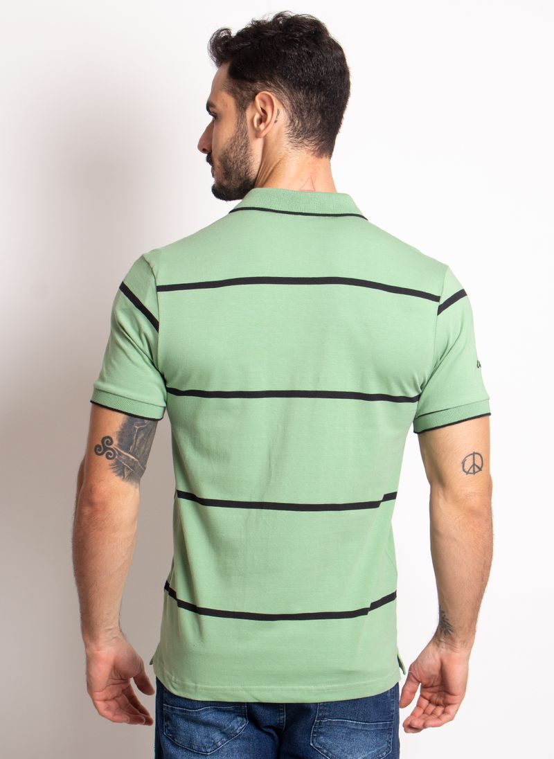 Camisa-Polo-Aleatory-Listrada-Creative-Verde-Verde-M