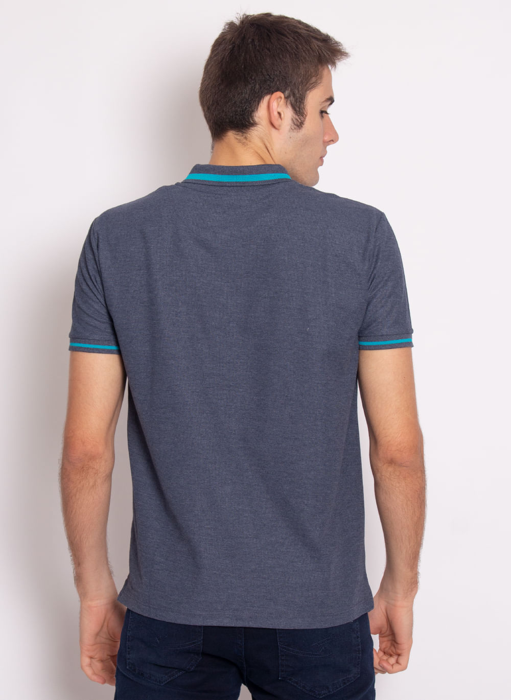 Camisa-Polo-Aleatory-Recortada-Bit-Marinho-Azul-Marinho-M