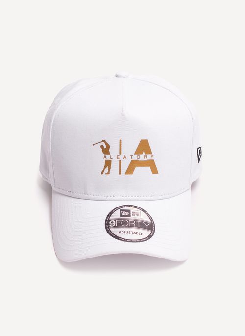 Boné Aleatory New Era Gold Branco