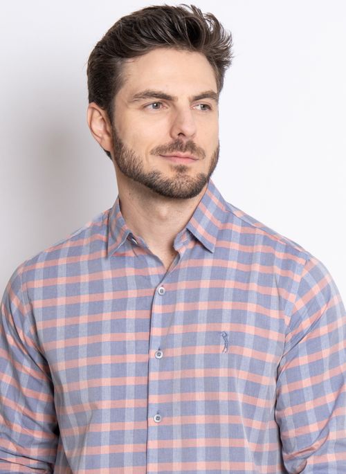 Camisa Aleatory Manga Longa Xadrez Trend