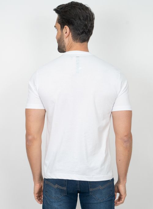 Camiseta Aleatory Estampada Silver One Branca