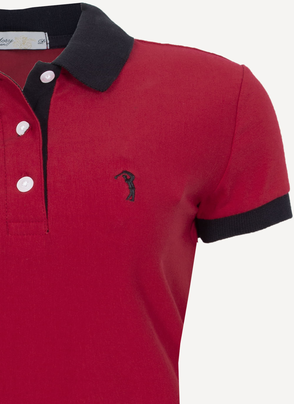 Camisa-Polo-Feminina-Aleatory-Prime-Vermelha-Vermelho-M