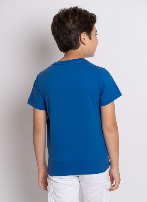 Camiseta Aleatory Infantil Básica New Azul