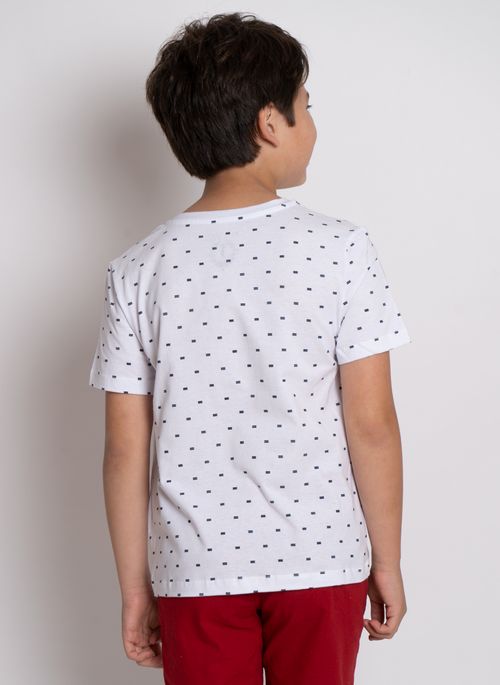 Camiseta Aleatory Kids Full Print Risk Branca