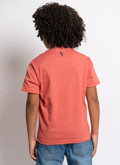 Camiseta Aleatory Kids Estampada Golf Laranja
