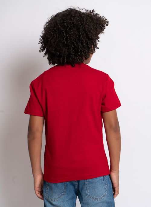 Camiseta Estampada Aleatory Infantil Riper Vermelha
