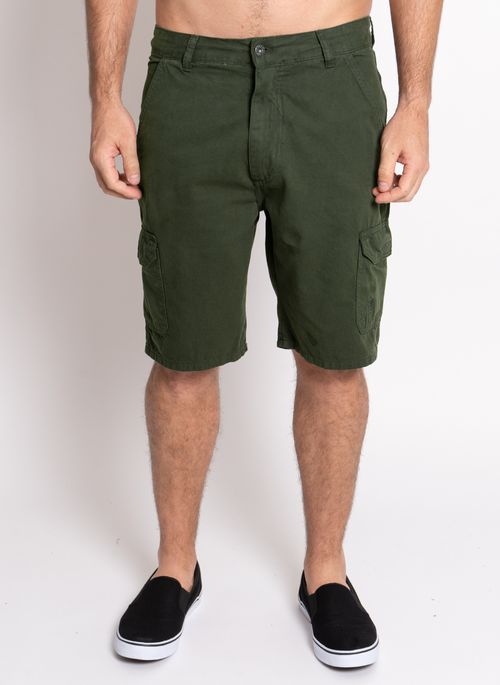 Bermuda Sarja Aleatory Go Verde Musgo